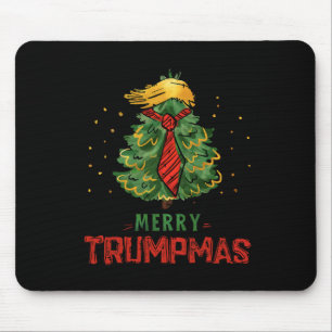 Grappig Trump Vrolijk Trumpmas Kerstboom Kerstboom Muismat
