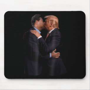 Grappig Trump VS President en China President Kiss Muismat