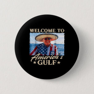 Grappig Trump welkom in Amerika Golf, Golf van Ame Ronde Button 5,7 Cm
