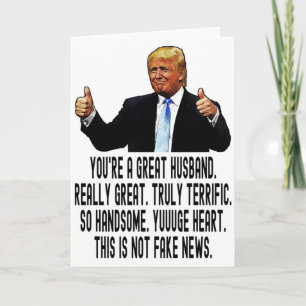 Grappig Trump Wenskaart voor man Kaart