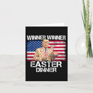 Grappig Trump Winnaar Pasen Diner Paasdag Kaart