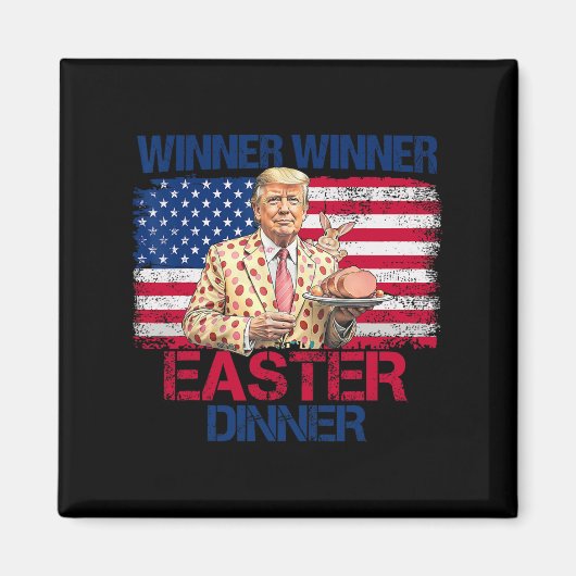 Grappig Trump Winnaar Pasen Diner Paasdag Magneet (Voorkant)