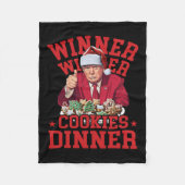 Grappig Trump Winner Cookies Diner Vrolijk Chr Fleece Deken (Voorkant)