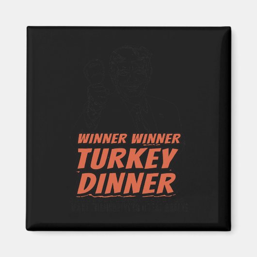 Grappig Trump Winner Turkije Diner Thanksgiving Da Magneet (Voorkant)