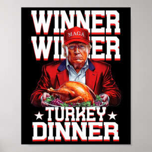 Grappig Trump Winner Turkije Diner Thanksgiving Da Poster