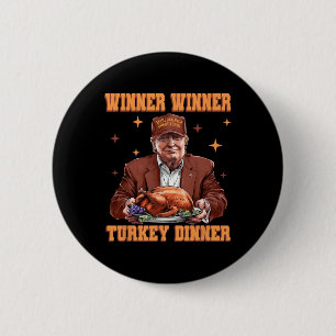 Grappig Trump Winner Turkije Diner Thanksgiving Da Ronde Button 5,7 Cm