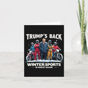 Grappig Trump Winter Sports Snowboarden Team Cool Kaart