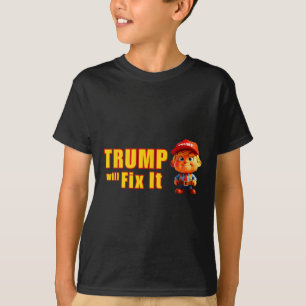Grappig! Trump zal het oplossen, ja hij zal de opl T-shirt