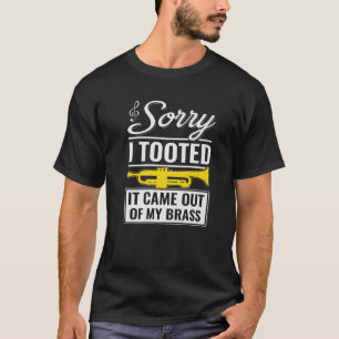 Grappig, Trumpet Jazz, het spijt me dat ik het uit T-shirt
