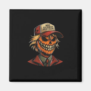 Grappig Trumpkin Pumpkin Skeleton Maak Halloween G Magneet