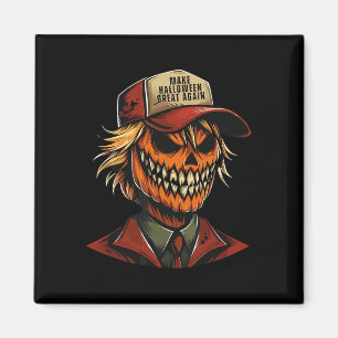 Grappig Trumpkin Pumpkin Skeleton Maak Halloween G Magneet