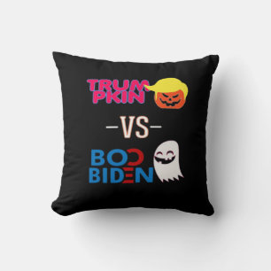 Grappig Trumpkin vs Boo Biden Halloween Design Cla Kussen