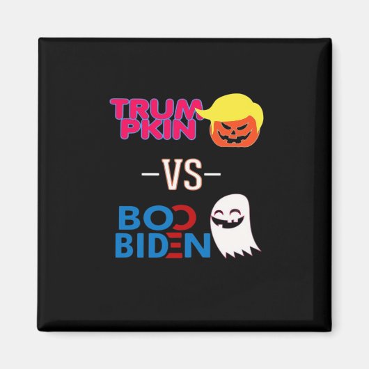 Grappig Trumpkin vs Boo Biden Halloween Design Cla Magneet (Voorkant)
