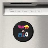 Grappig Trumpkin vs Boo Biden Halloween Design Cla Magneet (Insitu (Vaatwasser))