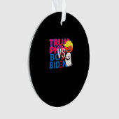 Grappig Trumpkin vs Boo Biden Halloween Design Cla Ornament (voorkant)