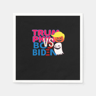 Grappig Trumpkin vs Boo Biden Halloween Design Cla Servet