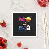 Grappig Trumpkin vs Boo Biden Halloween Design Cla Servet (Insitu)