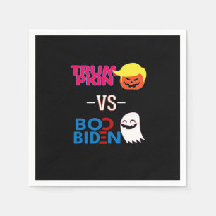 Grappig Trumpkin vs Boo Biden Halloween Design Cla Servet