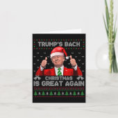 Grappig Trump's Back Christmas is weer geweldig Xm Kaart (Voorkant)