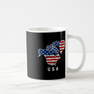 Grappig Trumps visie op de kaart van de VS met Can Koffiemok