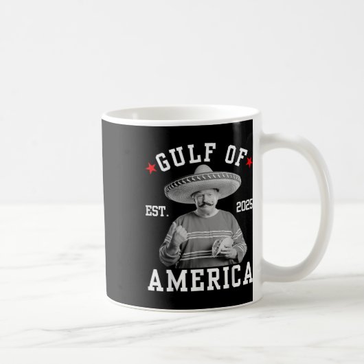 Grappig Trumpshirt Golf van Amerika Grappig Mexica Koffiemok (Rechts)