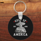 Grappig Trumpshirt Golf van Amerika Grappig Mexica Sleutelhanger (Voorkant)