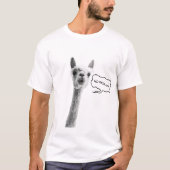 Grappig tshirt met lama en de tekst noproblama (Voorkant)