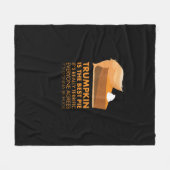 Grappig Tshirt Pumpkin Pie Thanksgiving Herfst Fleece Deken (Voorkant (Horizontaal))