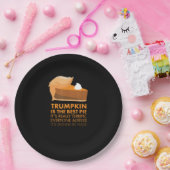 Grappig Tshirt Pumpkin Pie Thanksgiving Herfst Papieren Bordje (Feest)