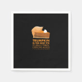 Grappig Tshirt Pumpkin Pie Thanksgiving Herfst Servet (Voorkant)
