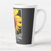 Grappig tuinieren gezegde geel zonnebloem latte mok (Rechts)