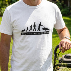 Grappig tuinieren T-shirt - De evolutie van papa