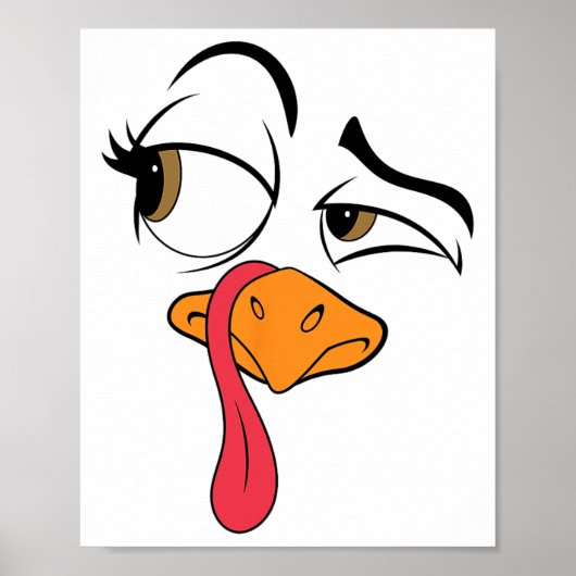 Grappig Turkije Cool Turkije Thanksgiving Kostuum  Poster (Voorkant)