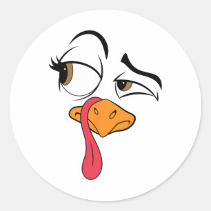 Grappig Turkije Cool Turkije Thanksgiving Kostuum Ronde Sticker