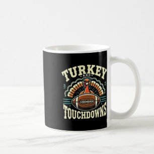 Grappig Turkije en touchdowns Thanksgiving Footbal Koffiemok