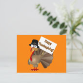 Grappig Turkije gezegde 'Happy Thanksgiving!' Feestdagenkaart (Staand voorkant)