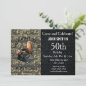 Grappig Turkije Jacht op Mannen Camo Verjaardag Kaart (Staand voorkant)