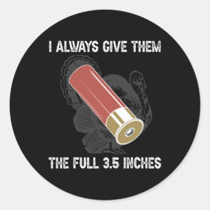 Grappig Turkije Legend Hunter jachtseizoen Ronde Sticker