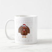 Grappig Turkije Lelijke Kersttrui Kerstman Pus Koffiemok (Links)