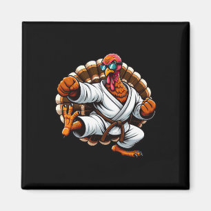 Grappig Turkije Thanksgiving Karate Judo Martial A Magneet
