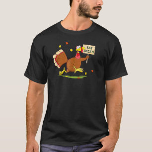 Grappig Turkije zegt eet pizza dierenrechten Thank T-shirt