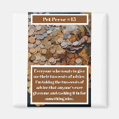 Grappig twee cent magneet (Voorkant)