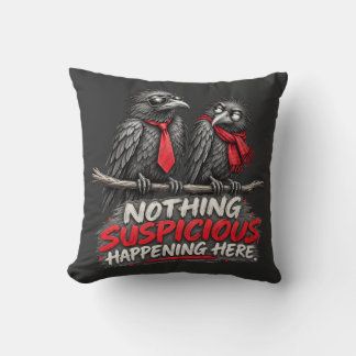Grappig Twee Kraaien Niets Te Zien Hier T-Shirt Kussen