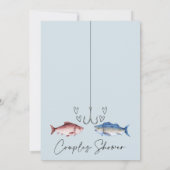 Grappig Twee Minder Vissen In Zee Bruidsparen Douc Kaart (Achterkant)