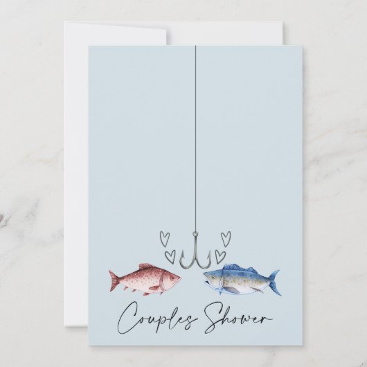 Grappig Twee Minder Vissen In Zee Bruidsparen Douc Kaart (Achterkant)