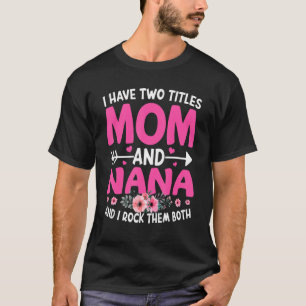 Grappig twee titels moeder en kattenbloem. t-shirt