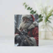 Grappig Tweede Amendement Sinterklaas Kerstmis Briefkaart (Staand voorkant)