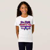 Grappig tweedekker vliegtuig t-shirt (Voorkant volledig)