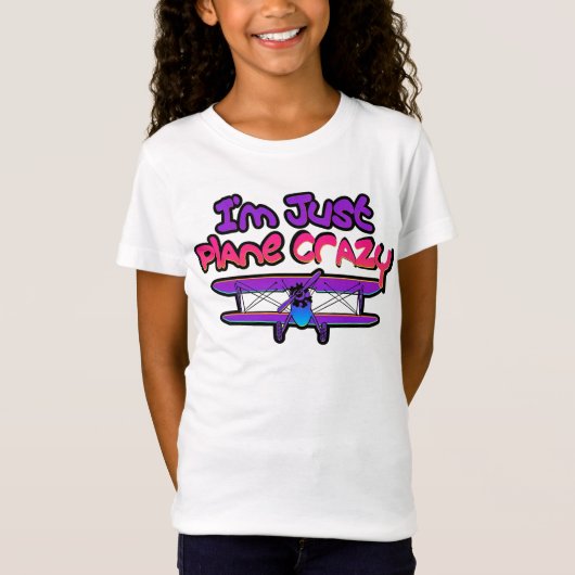 Grappig tweedekker vliegtuig t-shirt (Voorkant)