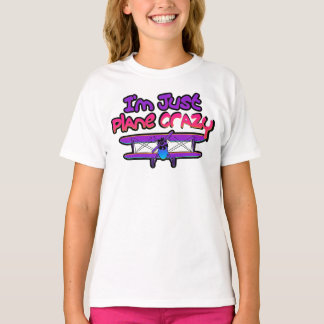 Grappig tweedekker vliegtuig t-shirt